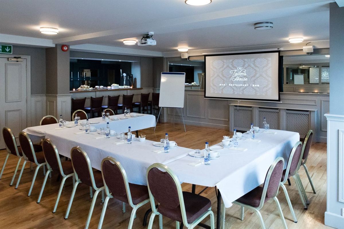 The function room at The Tailor's House, Ballygawley, set for a Christmas party